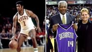Oscar Roberston's number 14 jersey retired by the Sacremento Kings